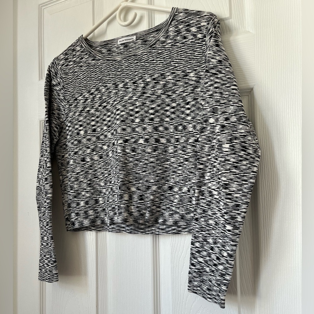Club Monaco Ribbed Sweater Cropped Medium - Picture 5 of 5
